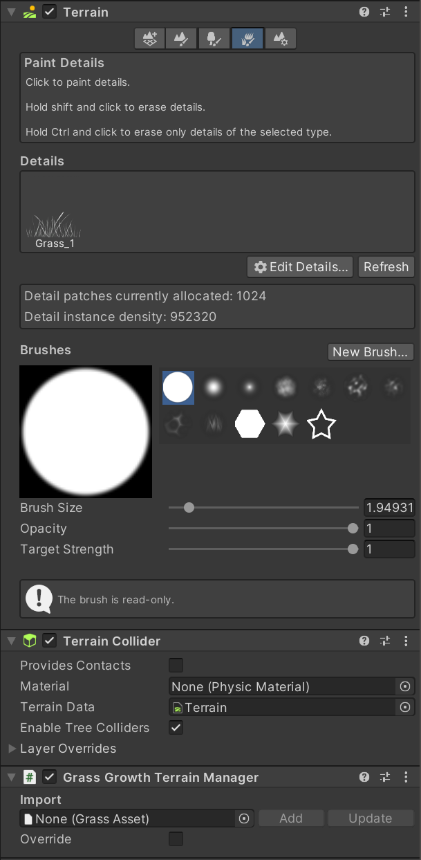 Paint Details selected